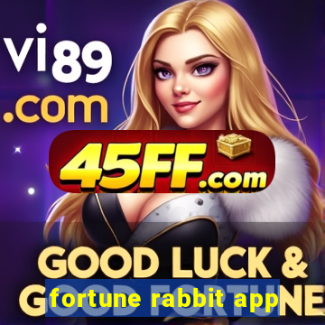 fortune rabbit app